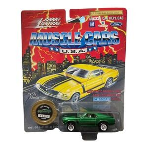 Johnny Lightning Die Cast 1970 Boss 302 Muscle‎ Cars Ford USA Rallye Green